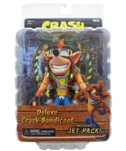 figurka deluxe crash bandicoot z jetpackiem / action figure / 17 cm
