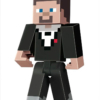 gadżet duża ruchoma figurka minecraft tuxedo steve / steve w smokingu 23cm