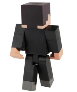 gadżet duża ruchoma figurka minecraft tuxedo steve / steve w smokingu 23cm