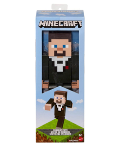 gadżet duża ruchoma figurka minecraft tuxedo steve / steve w smokingu 23cm