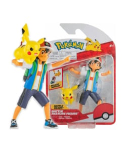 gadżet 2 figurki pokemon: ash + pikachu