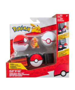 gadżet pokemon clip n go / pas trenera pokeball / charmander