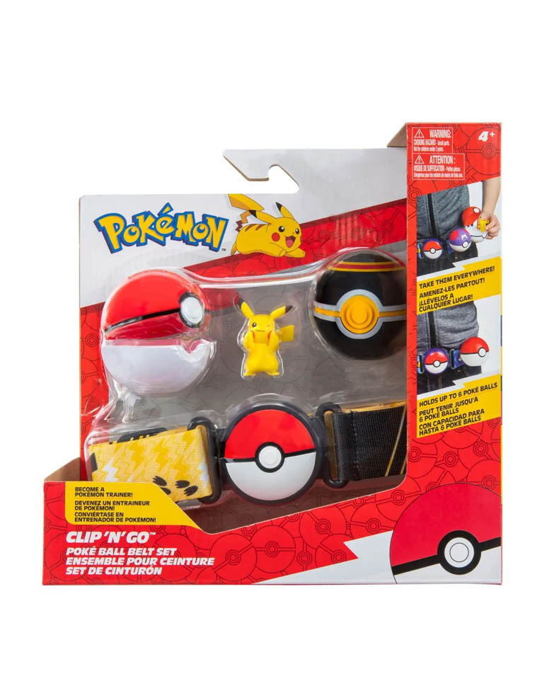 gadżet pokemon clip n go / pas trenera pokeball / pikachu / ver. 2