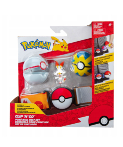 gadżet pokemon clip n go / pas trenera pokeball / scorbunny