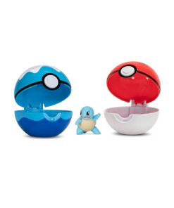 gadżet pokemon clip n go / pas trenera pokeball / squirtle