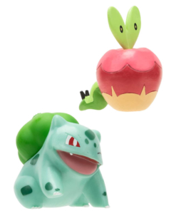 gadżet figurki pokemon battle select / letni las + bulbasaur + applin