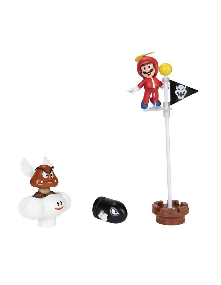 gadżet zestaw 5 figurek super mario / cloud diorama set