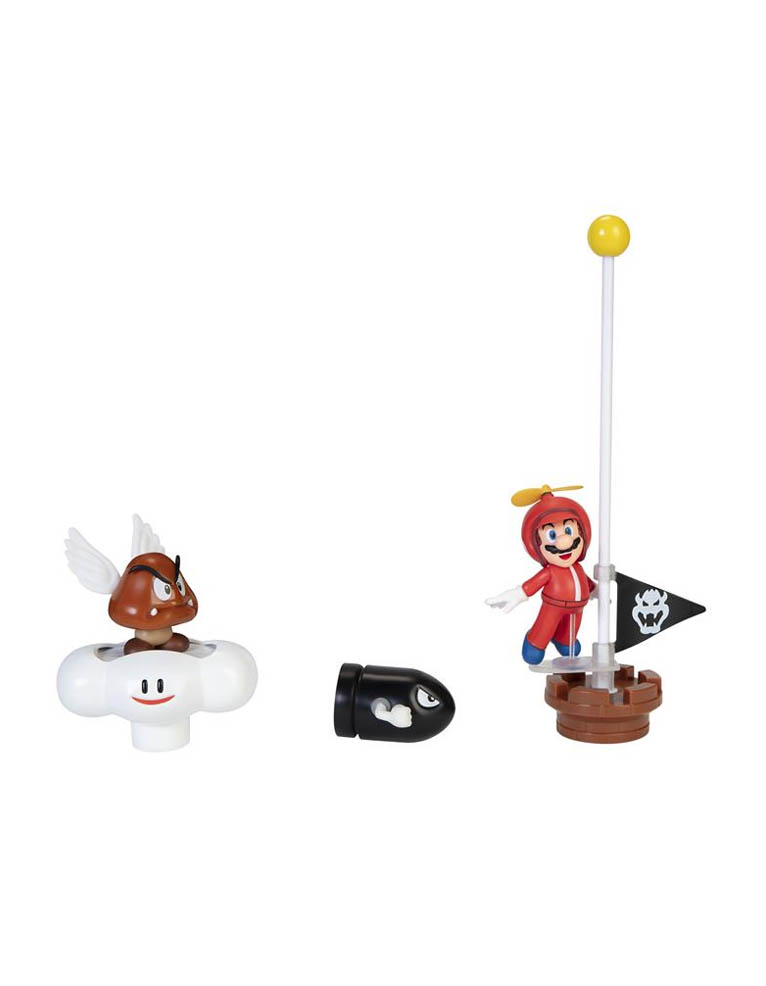 gadżet zestaw 5 figurek super mario / cloud diorama set