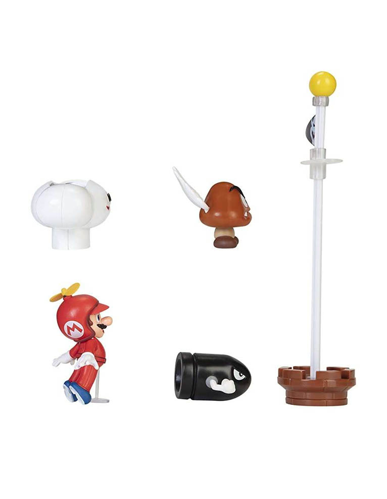 gadżet zestaw 5 figurek super mario / cloud diorama set