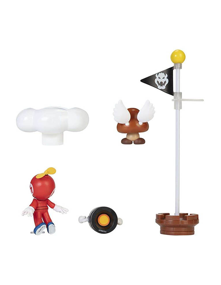 gadżet zestaw 5 figurek super mario / cloud diorama set
