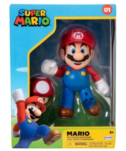 gadżet zestaw 2 figurek super mario: mario + super mushroom