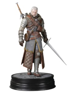 gadżet figurka wiedźmin iii: dziki gon / geralt z rivii w zbroi szkoły niedźwiedzia