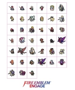 przypinka + naklejki + plakat / fire emblem engage