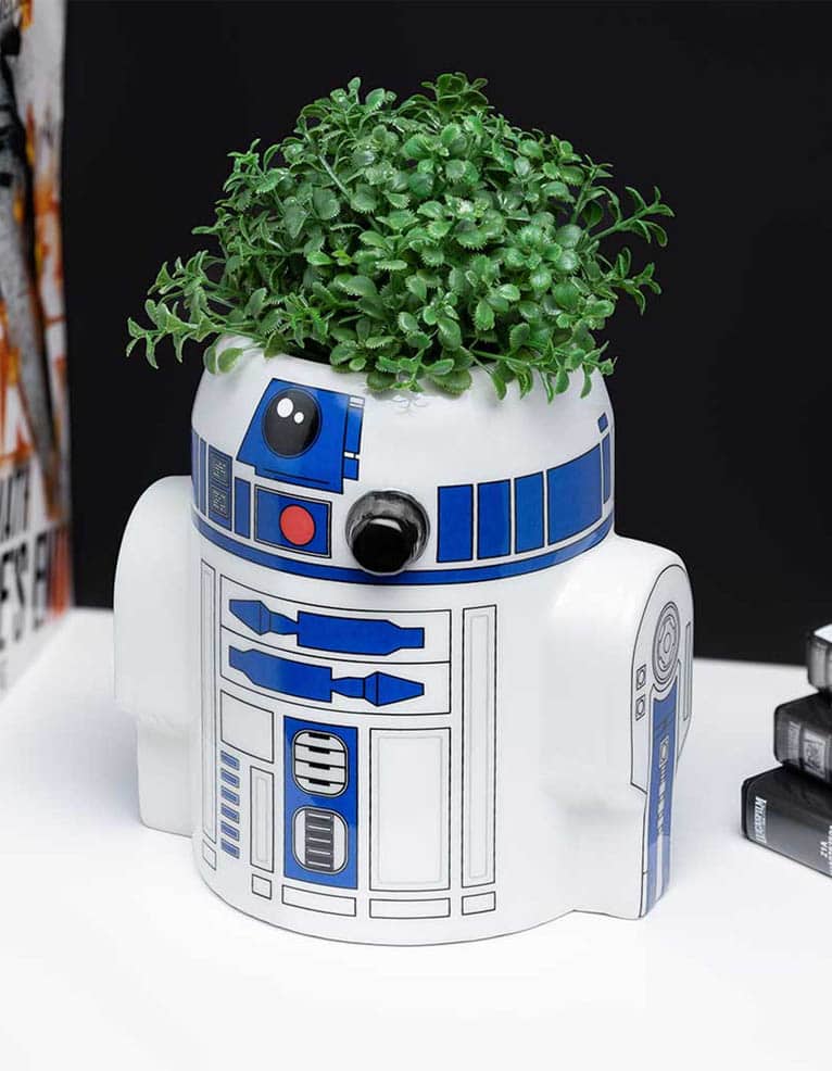 gadżet doniczka / przybornik na biurko / star wars / r2 d2