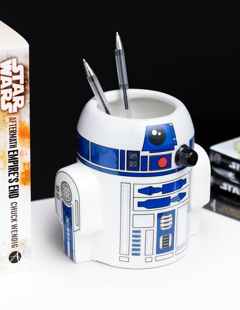 gadżet doniczka / przybornik na biurko / star wars / r2 d2