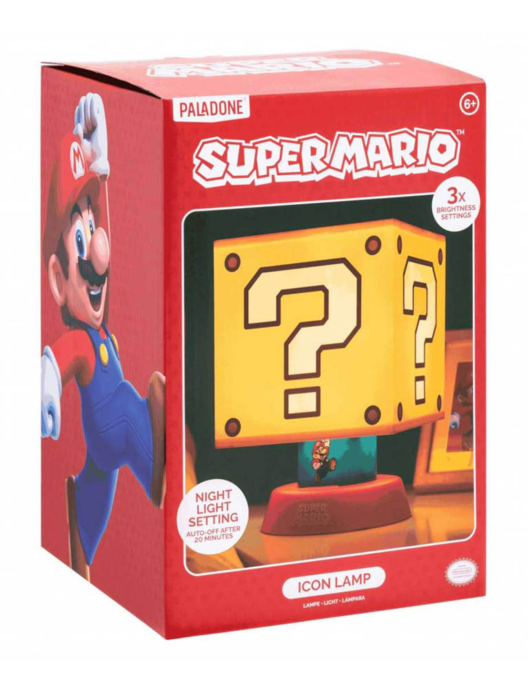 nocna lampka nintendo super mario / znak zapytania / question block / 27cm