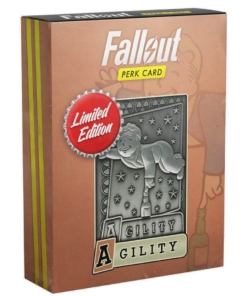 gadżet kolekcjonerska karta / fallout perk card / agility / zwinność