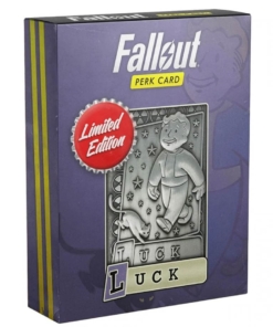 gadżet kolekcjonerska karta / fallout perk card / luck / szczęście