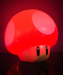gadżet lampka super mario mushroom / czerwony grzybek