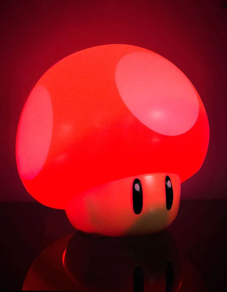 gadżet lampka super mario mushroom / czerwony grzybek