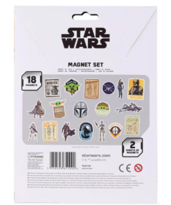gadżet zestaw 18 magnesów / star wars / the mandalorian