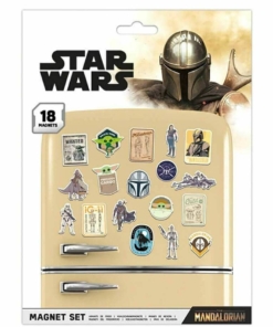 gadżet zestaw 18 magnesów / star wars / the mandalorian