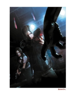 litografia resident evil biohazard