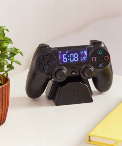 gadżet zegar z budzikiem / czarny kontroler dualshock