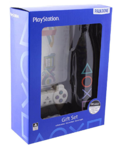 gadżet zestaw prezentowy playstation: butelka / lampka / naklejki