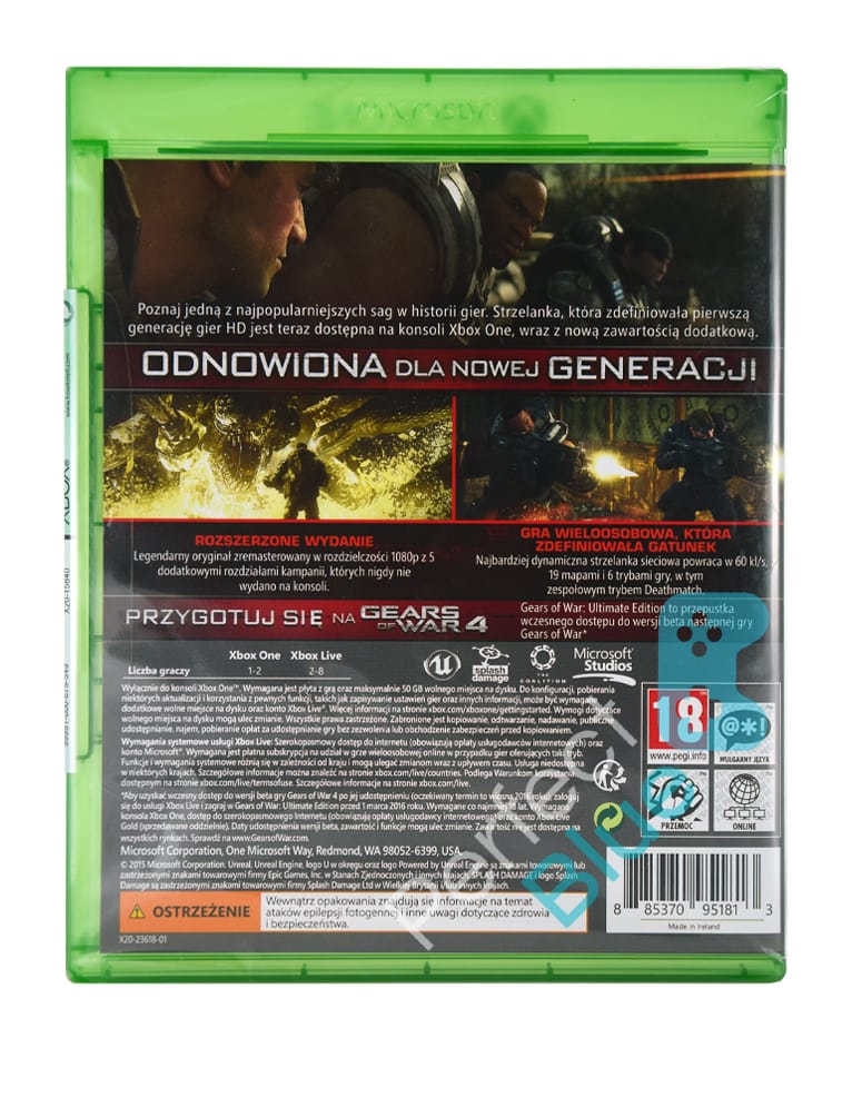 gra xbox one gears of war ultimate edition.
