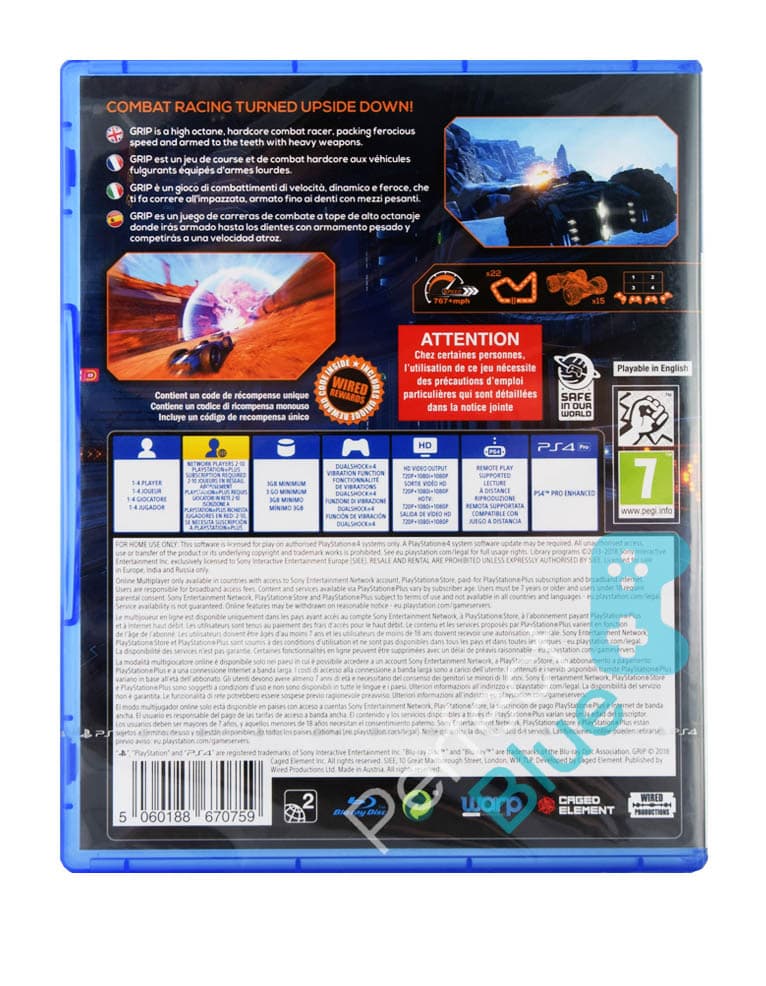 gra ps4 grip: combat racing.