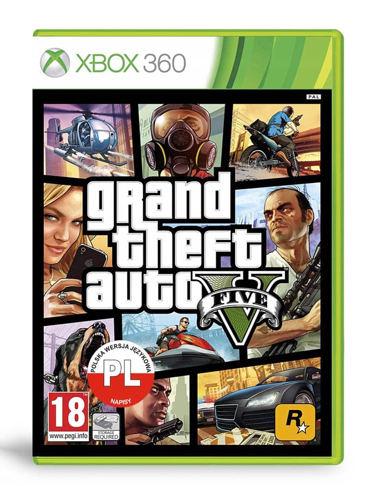 gra xbox 360 grand theft auto v / gta 5 / pl