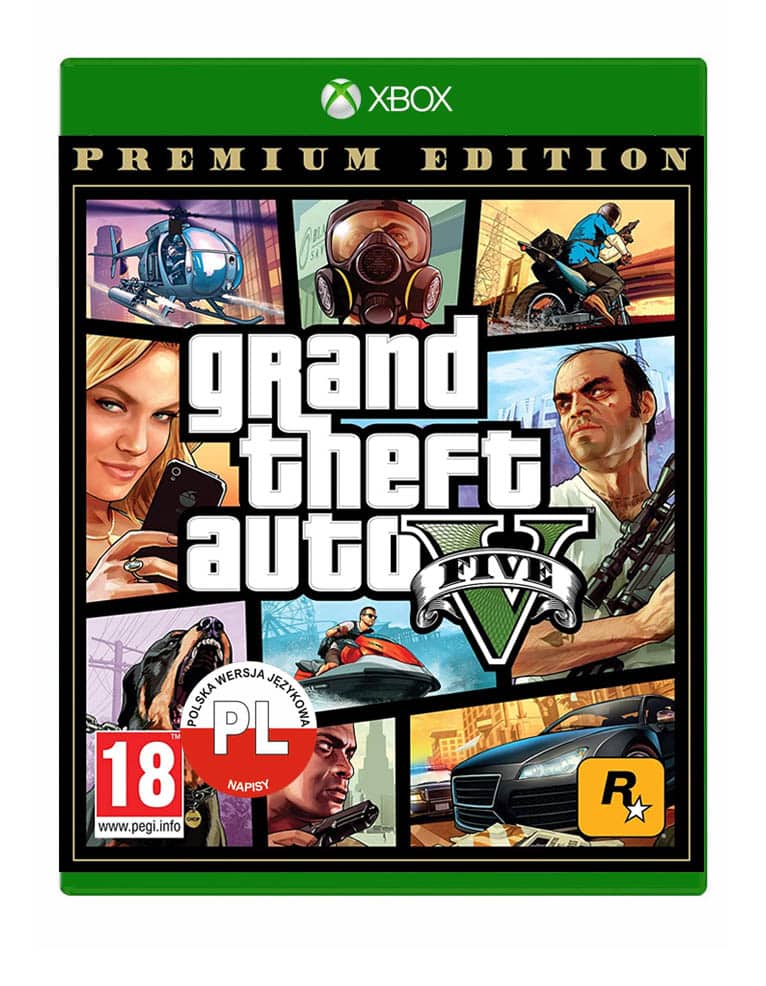 gra xbox one / xbox series x / grand theft auto v / gta 5 premium edition pl