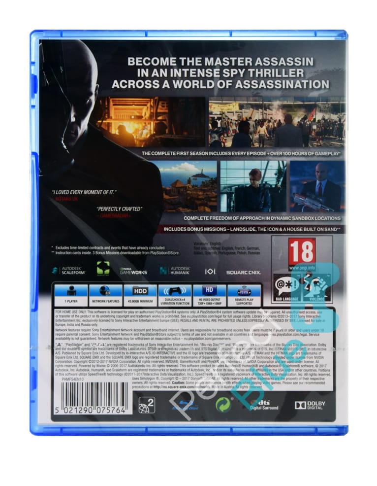 gra ps4 hitman the complete first season.