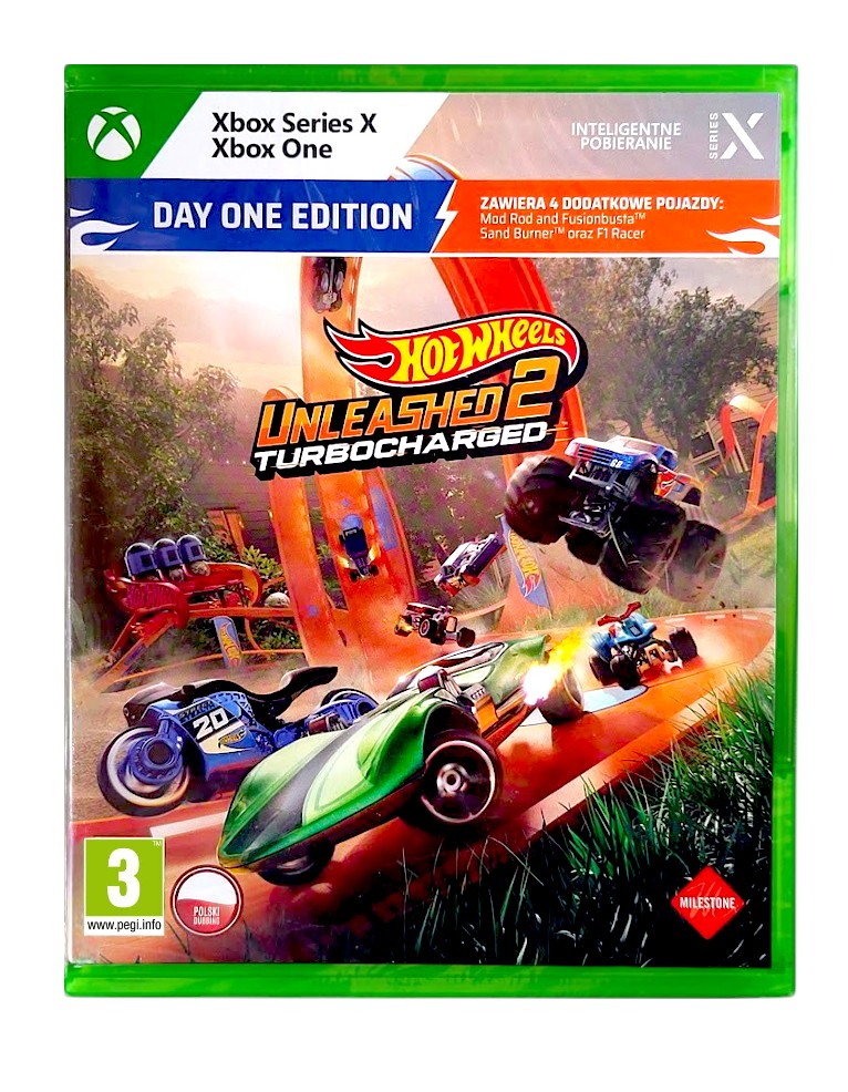 gra xbox one / + xbox series x upgrade / hot wheels unleashed 2 turbocharged day one edition