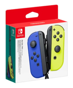 kontrolery nintendo switch joy con neon blue yellow niebieski i Żółty
