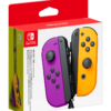 kontrolery nintendo switch joy con neon purple orange fioletowy i pomarańczowy