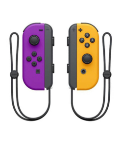 kontrolery nintendo switch joy con neon purple orange fioletowy i pomarańczowy