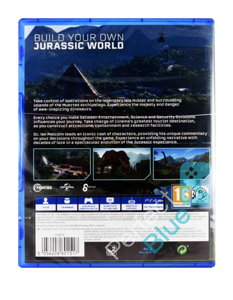 gra ps4 jurassic world evolution