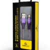 fioletowy pozłacany kabel usb lightning apple iphone 5/6/7/8/x 2 metry