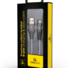 szary pozłacany kabel usb lightning apple iphone 5/6/7/8/x 2 metry