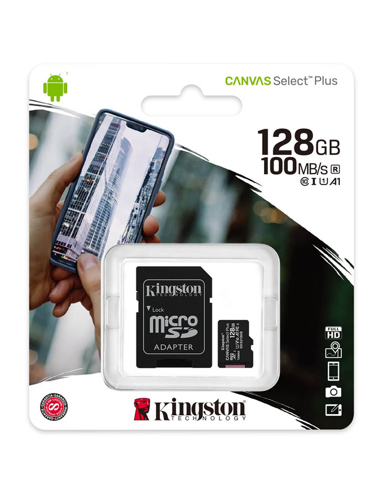 karta pamięci do nintendo switch / kingston canvas select+ / 128gb
