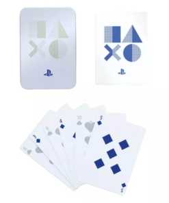 gadżet karty do gry z logo ps5