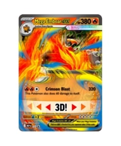 karty pokemon tcg ascended heroes mega emboar ex box / zestaw 4 boosterów