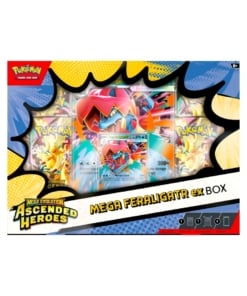 karty pokemon tcg ascended heroes mega feraligatr ex box / zestaw 4 boosterów