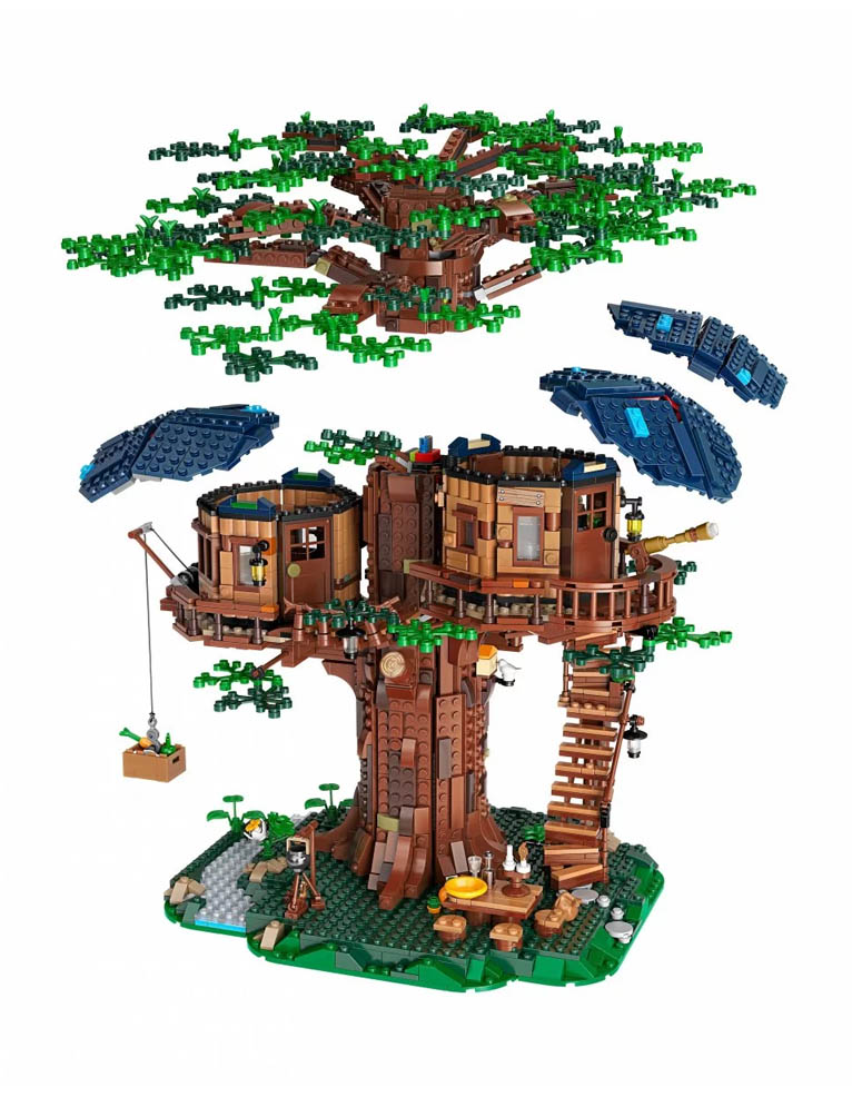 klocki lego ideas 21318 domek na drzewie