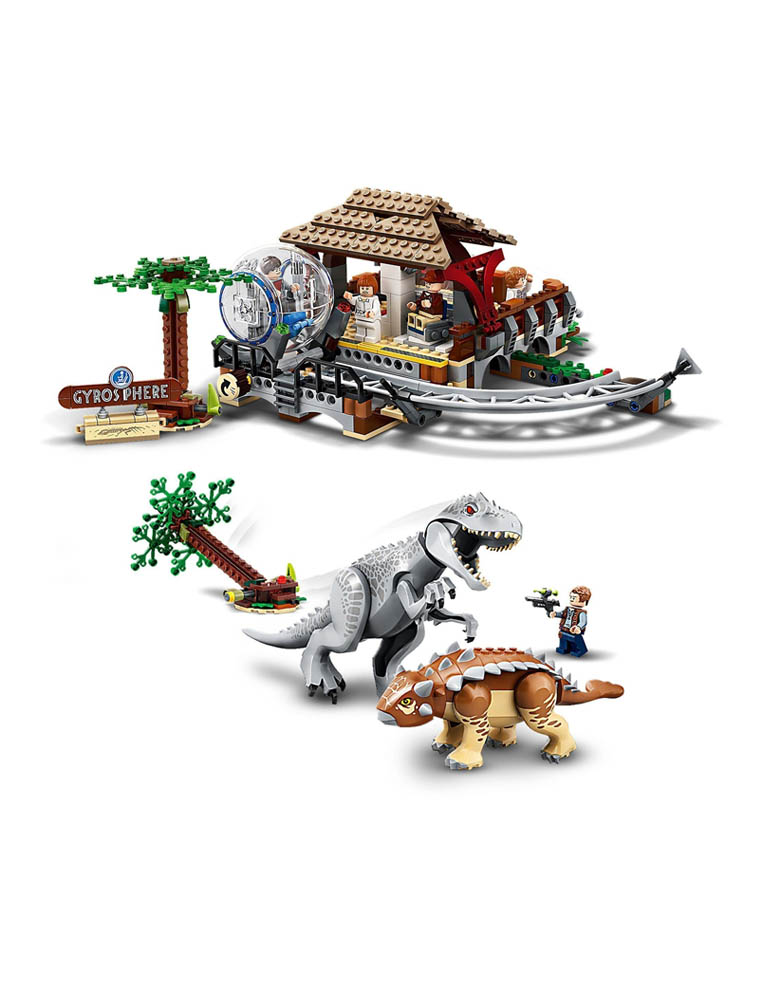 klocki lego jurassic world 75941 / indominus rex kontra ankyloza / 537 elementów