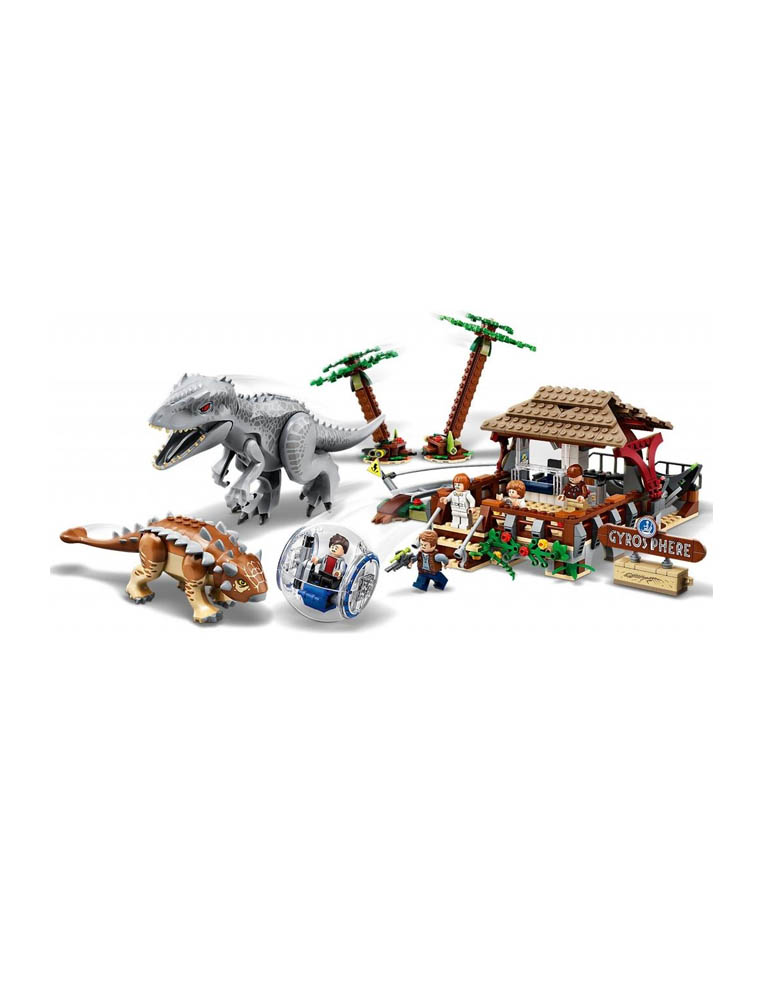 klocki lego jurassic world 75941 / indominus rex kontra ankyloza / 537 elementów