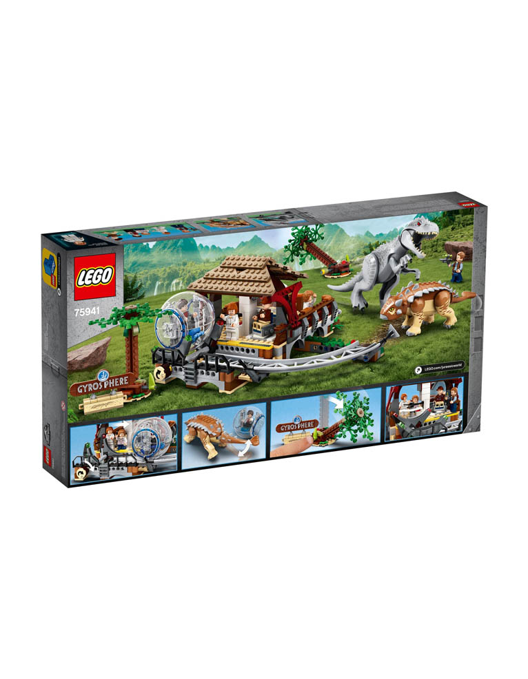 klocki lego jurassic world 75941 / indominus rex kontra ankyloza / 537 elementów