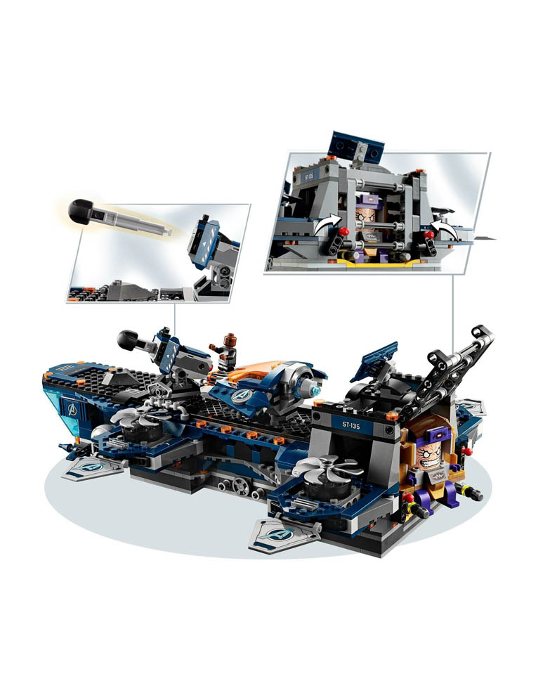 klocki lego marvel avengers 76153 / lotniskowiec avengersów / 1244 elementów
